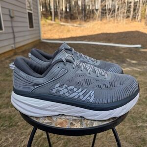 Hoka Bondi 7 1110530 WDDS Wild Dove Running Shoes Sneakers Men's Sz 14 2E Wide